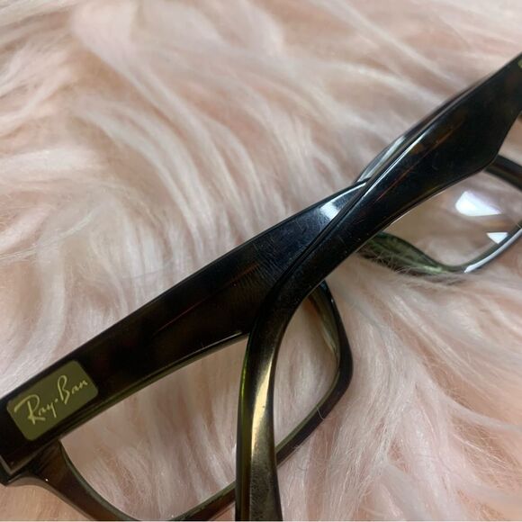 Ray-Ban RB5206 Tortoise Rectangle Prescription Frames - Picture 5 of 5